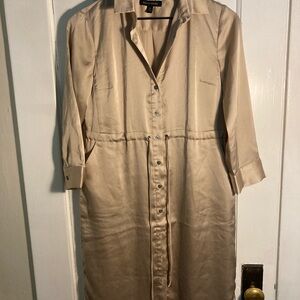 Gold Banana Republic Shirt Dress